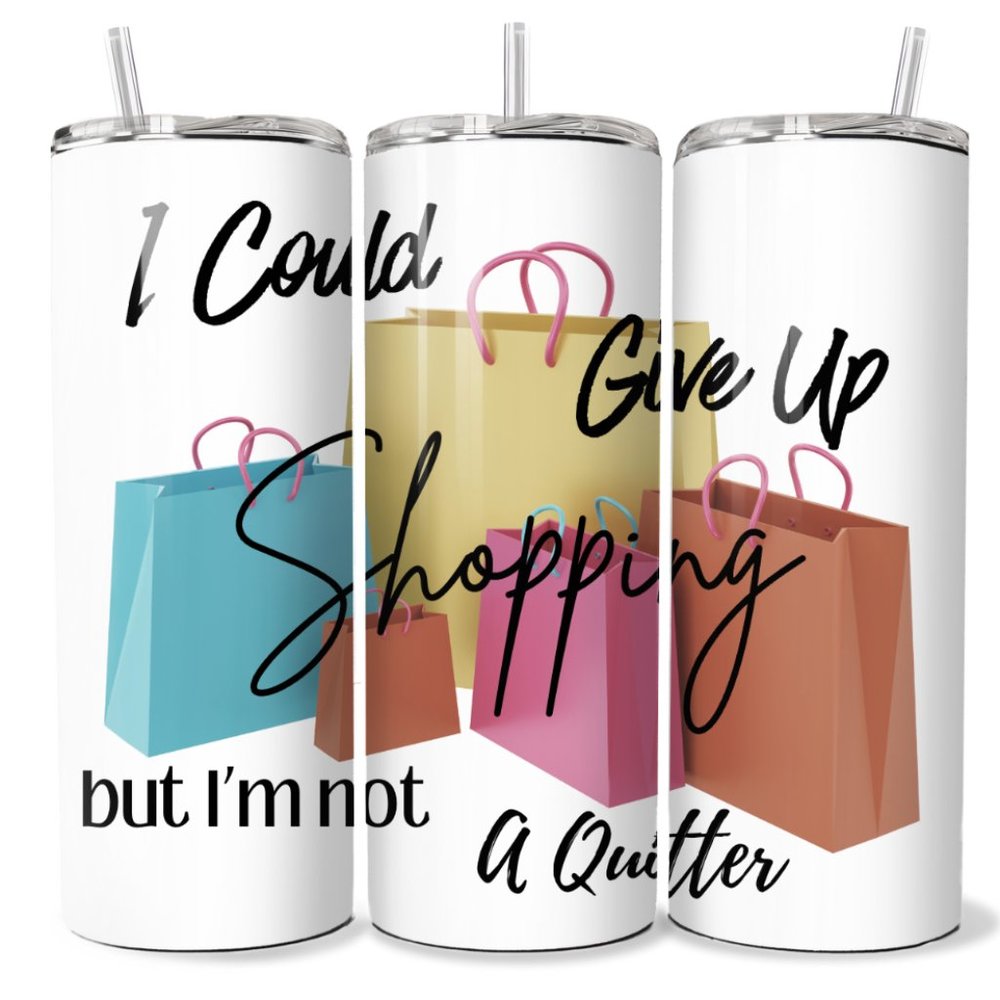 20 oz Shopping Sublimated insulated Tumbler, made by seller, for hot/cold